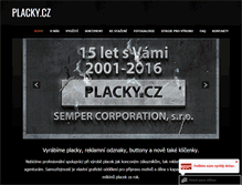 Tablet Screenshot of placky.cz